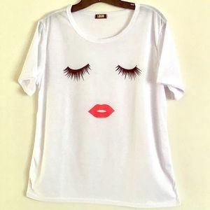 LAISIYI |  EYELASHES & LIPS  T-SHIRT